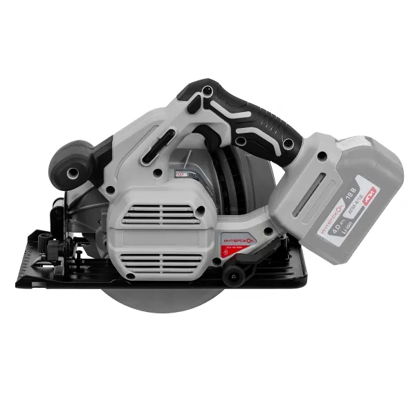 Аккумуляторная дисковая пила ИНТЕРСКОЛ ДПА-165/18ВМ, 18 В, 165 мм, 5000 об/мин, с АКБ 4 Ач и ЗУ (762.4.1.70)