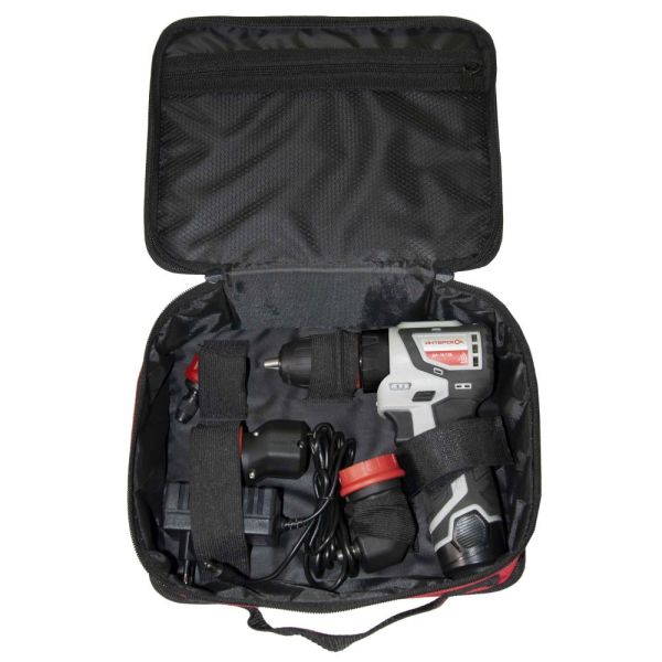 Набор аккумуляторного инструмента ИНТЕРСКОЛ 12 В: дрель-шуруповерт ДА-10/12В 36 + шуруповерт ШАУ-220/12ВЭ + 4 бура, с 2 АКБ 2 Ач и ЗУ