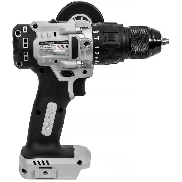 Аккумуляторная ударная дрель-шуруповерт ИНТЕРСКОЛ ДАУ-13/18В 80, 18 В, 1800 об/мин, с АКБ 2 Ач и ЗУ (786.0.0.70-B2C)