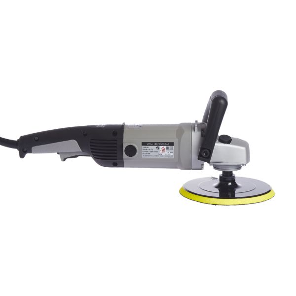 Угловая полировальная машина ИНТЕРСКОЛ УПМ-180/1300ЭМ, 1300 Вт, 180 мм, 2200 об/мин (180.1.1.00)
