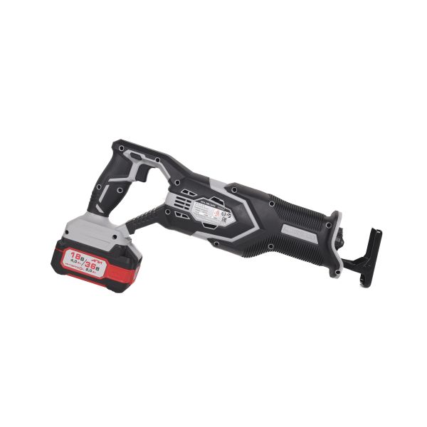 Аккумуляторная сабельная пила ИНТЕРСКОЛ НПА-200/36ВЭ, 36 В, 3000 ход/мин, 26 мм, с 2 АКБ 2 Ач и ЗУ, в кейсе (818.2.2.70)