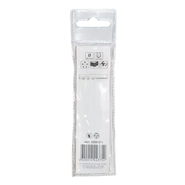 Сверло по металлу ИНТЕРСКОЛ, 6x57x93 мм, 1 шт. (0300.011)