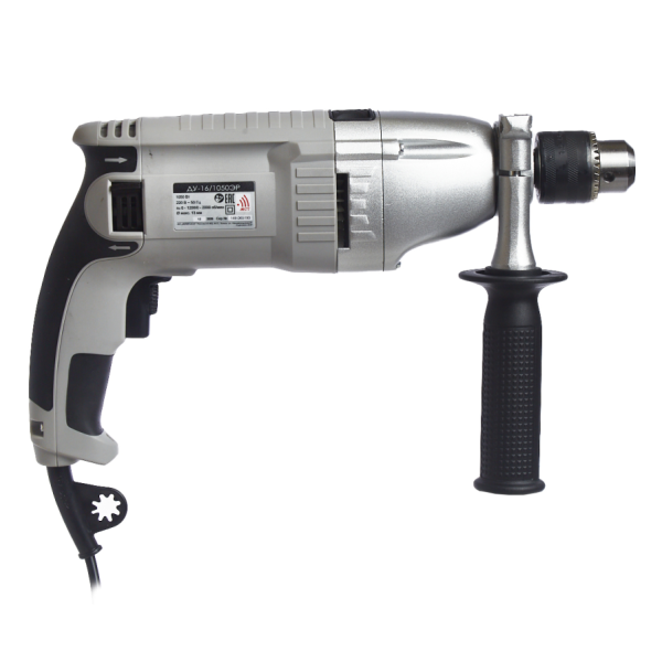 Ударная дрель ИНТЕРСКОЛ ДУ-16/1050ЭР, 1050 Вт, 2000 об/мин, 32000 уд/мин (149.1.3.00)