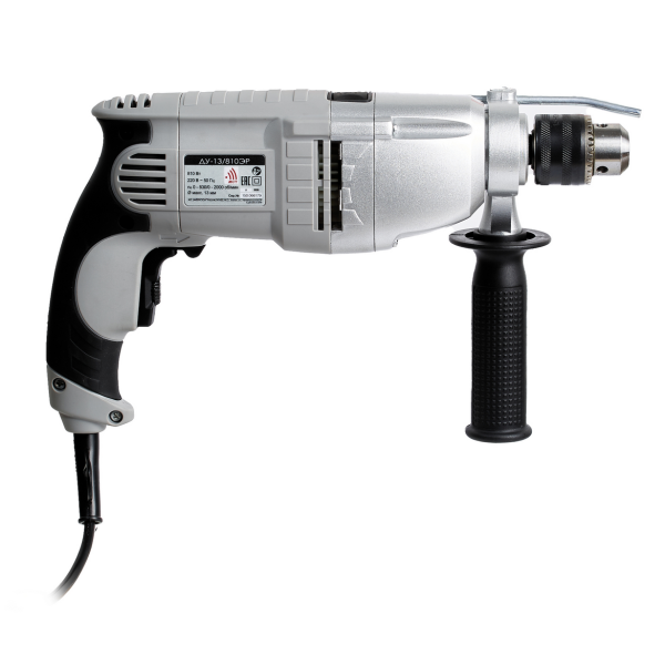 Ударная дрель ИНТЕРСКОЛ ДУ-13/810ЭР, 810 Вт, 2000 об/мин, 32000 уд/мин (150.1.3.00)