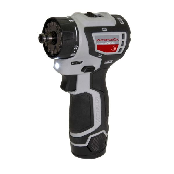 Набор аккумуляторного инструмента ИНТЕРСКОЛ 12 В: дрель-шуруповерт ДА-10/12В 36 + гравер АГМ-12Э +19 сверл, с 2 АКБ 2 Ач и ЗУ