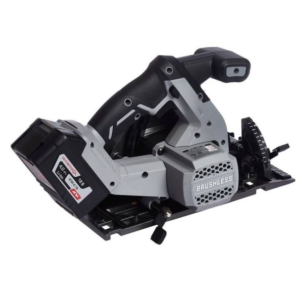 Аккумуляторная дисковая пила ИНТЕРСКОЛ ДПА-165/18В, 18 В, 165 мм, 5000 об/мин, с АКБ 4 Ач и ЗУ (577.4.1.70)