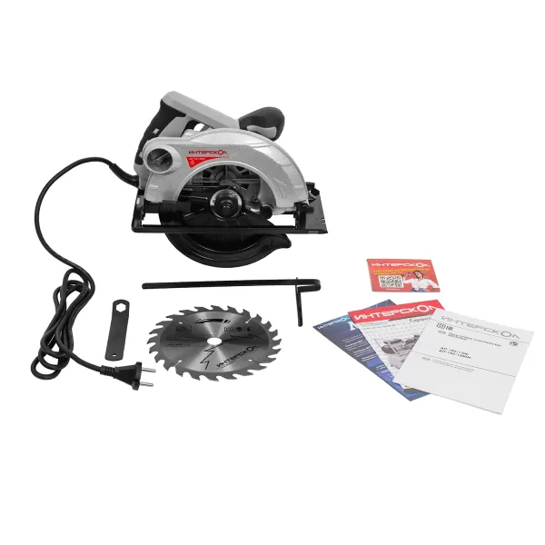 Пила циркулярная ИНТЕРСКОЛ ДП-185/1400М, 1400 Вт, 185 мм, 5000 об/мин (785.1.0.70)