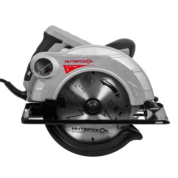 Пила циркулярная ИНТЕРСКОЛ ДП-185/1400М, 1400 Вт, 185 мм, 5000 об/мин (785.1.0.70)