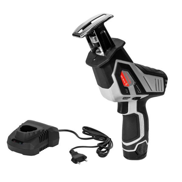 Аккумуляторная ножовочная пила ИНТЕРСКОЛ НПА-100/12Э,, 12 В, 3000 ход/мин, 15 мм, с АКБ 2 Ач и ЗУ (805.0.0.70-B2C)