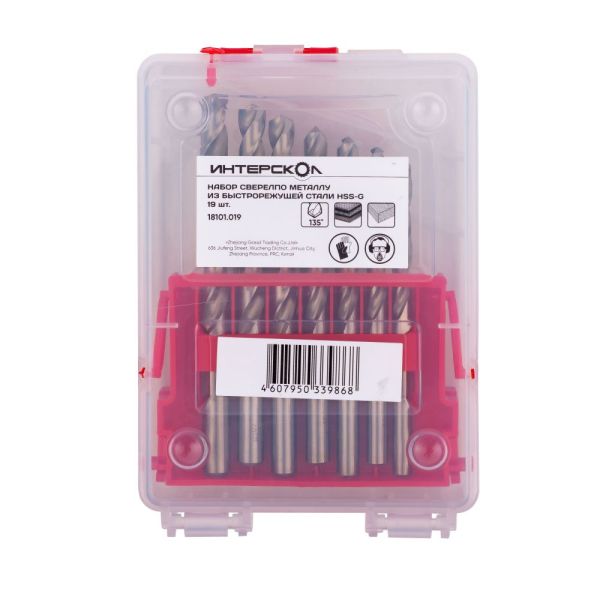 Набор аккумуляторного инструмента ИНТЕРСКОЛ 12 В: дрель-шуруповерт ДА-10/12В 36 + гравер АГМ-12Э +19 сверл, с 2 АКБ 2 Ач и ЗУ