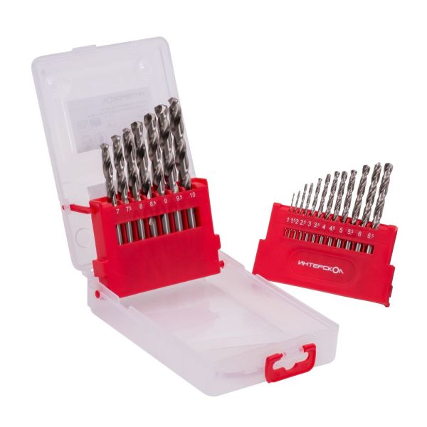 Набор аккумуляторного инструмента ИНТЕРСКОЛ 12 В: дрель-шуруповерт ДА-10/12В 36 + гравер АГМ-12Э +19 сверл, с 2 АКБ 2 Ач и ЗУ