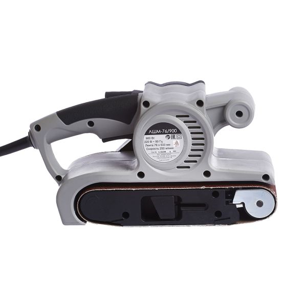 Ленточная шлифмашина ИНТЕРСКОЛ ЛШМ-76/900, 900 Вт, 76х130 мм, 250 м/мин, 16.1.0.00