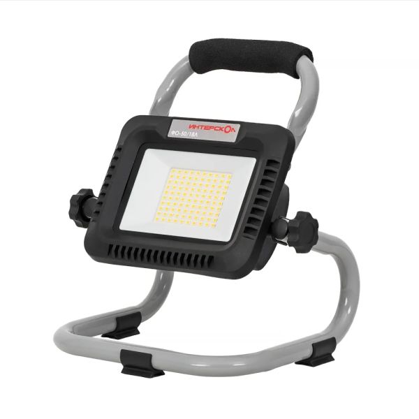 Аккумуляторный фонарь ИНТЕРСКОЛ ФО-50/18Л, 18 В, с АКБ 2 Ач и ЗУ (652.0.0.00-B2C)