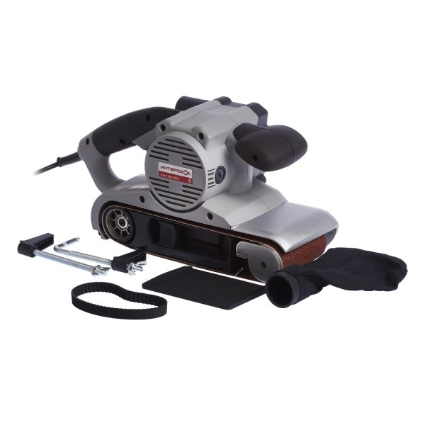 Ленточная шлифмашина ИНТЕРСКОЛ ЛШМ-100/1200Э, 1200 Вт, 100 мм, 400 м/мин, (72.1.1.00)