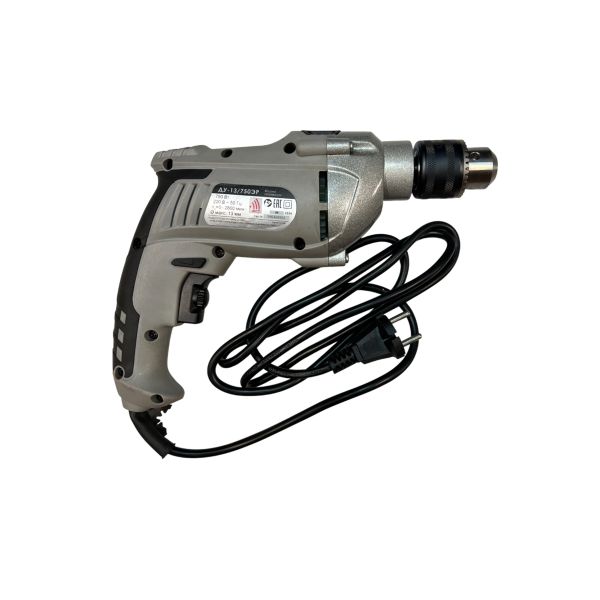 Ударная дрель ИНТЕРСКОЛ ДУ-13/750ЭР, 750 Вт, 2800 об/мин, 45000 уд/мин, (УЦЕНЕННЫЙ ТОВАР) (546.1.0.00/U)