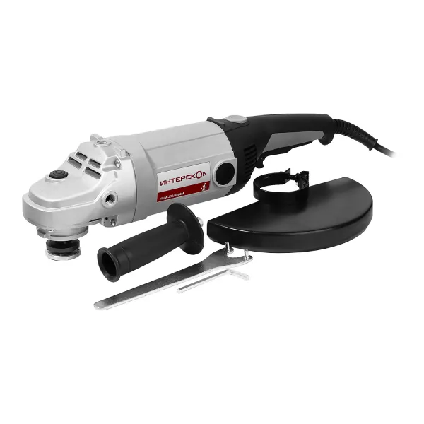 Угловая шлифмашина ИНТЕРСКОЛ УШМ-230/2600, 2600 Вт, 230 мм, 6500 об/мин (674.1.0.00)