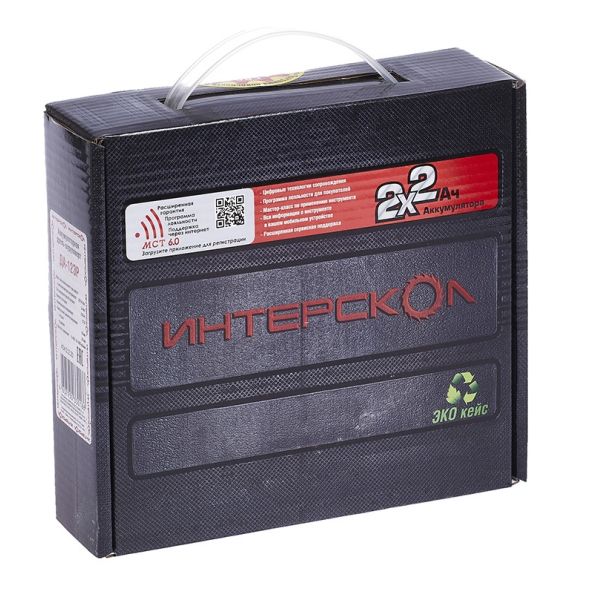 Аккумуляторная дрель-шуруповерт ИНТЕРСКОЛ ДА-12ЭР 28 ПРОМО, 12 В, 1400 об/мин, с 2 АКБ 2 Ач и ЗУ (434.2.2.20)