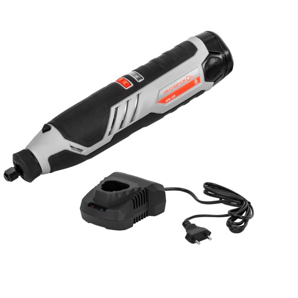 Аккумуляторный гравер ИНТЕРСКОЛ АГМ-12Э, 12 В, 25000 об/мин, с АКБ 2 Ач и ЗУ (809.0.0.70-B2C)