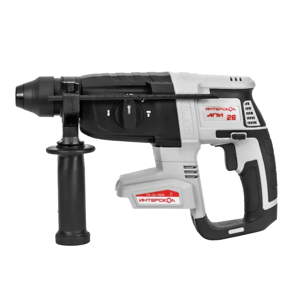 Аккумуляторный перфоратор ИНТЕРСКОЛ ПА-26/18ВM, 18 В, 2.8 Дж, 5300 уд/мин, с 2 АКБ 2 Ач и ЗУ (731.2.2.70)