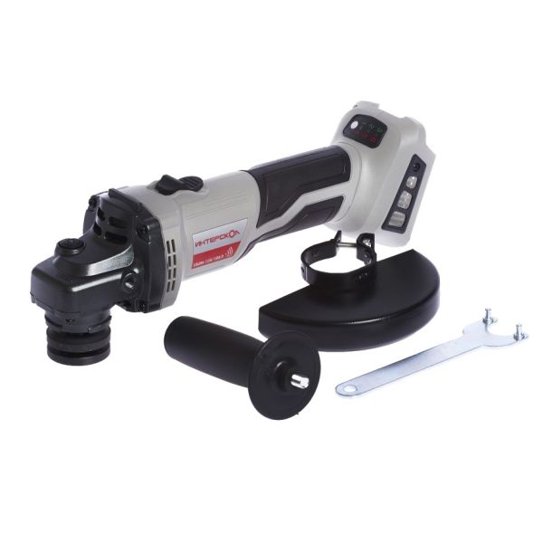 Аккумуляторная угловая шлифмашина ИНТЕРСКОЛ УШМ-125/18ВЭ, 18 В, 125 мм, 8500 об/мин, без АКБ и ЗУ (684.1.0.70)