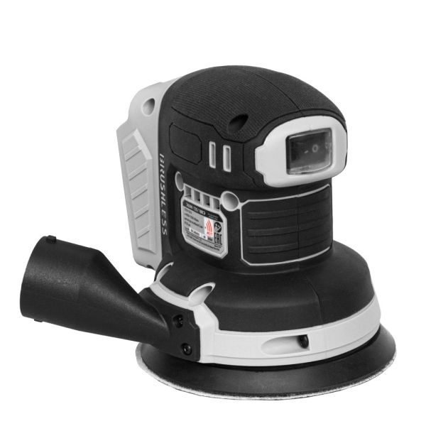 Эксцентриковая шлифмашина ИНТЕРСКОЛ ЭШМ-125/18ВЭ 2,0, 18 В, 125 мм, 20000 кол/мин, с АКБ 2 Ач и ЗУ