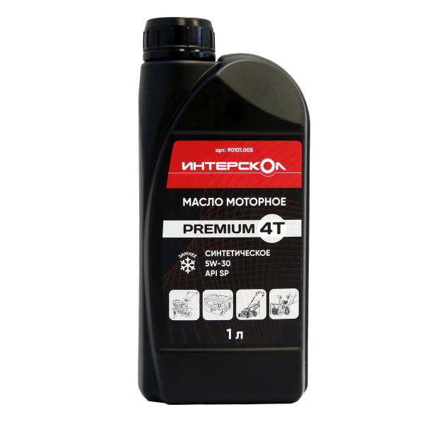 Масло моторное ИНТЕРСКОЛ Premium, 5W-30, 4-х тактное, синтетическое, 1000 мл (90101.005)