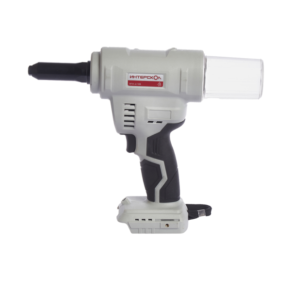 Аккумуляторный заклепочный пистолет ИНТЕРСКОЛ ВПА-6/18В, АПИ, с АКБ 2 Ач и ЗУ (646.1.0.70-B2C)