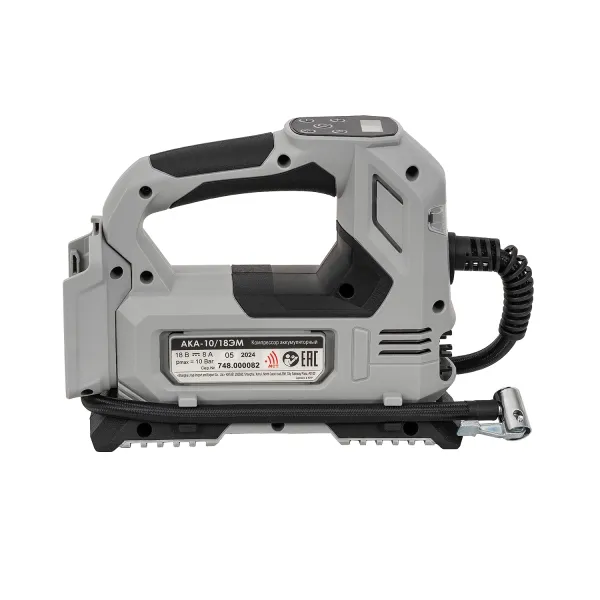 Аккумуляторный компрессор ИНТЕРСКОЛ АКА-10/18ЭМ, 18 В, 10.3 бар, без АКБ и ЗУ (748.0.0.70)