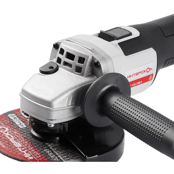 Аккумуляторная угловая шлифмашина ИНТЕРСКОЛ УШМ-125/18ВЭ, 18 В, 125 мм, 9500 об/мин, с АКБ 4 Ач и ЗУ (955.4.1.70)