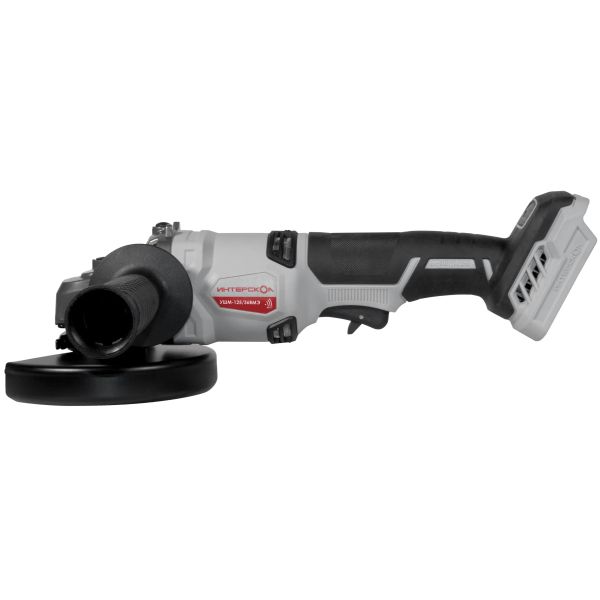 Аккумуляторная угловая шлифмашина ИНТЕРСКОЛ УШМ-125/36ВМЭ, 36 В, 125 мм, 8500 об/мин, без АКБ и ЗУ