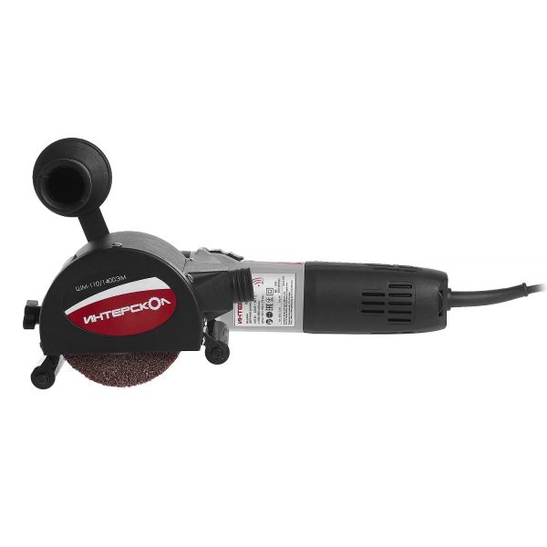 Угловая щеточношлифовальная машина ИНТЕРСКОЛ ШМ-110/1400ЭМ, 1400 Вт, 110 мм, 4000 об/мин (650.1.0.00)