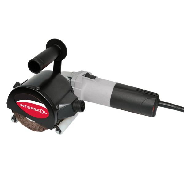 Угловая щеточношлифовальная машина ИНТЕРСКОЛ ШМ-110/1400ЭМ, 1400 Вт, 110 мм, 4000 об/мин (650.1.0.00)