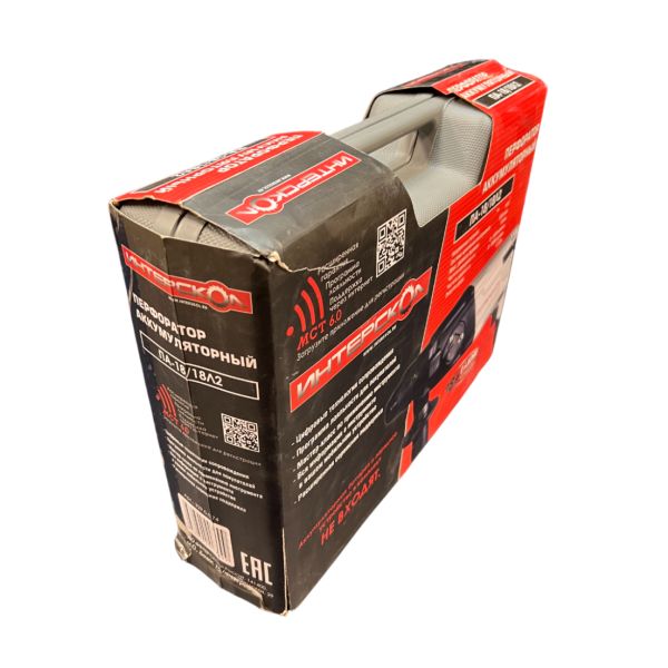 Аккумуляторный перфоратор ИНТЕРСКОЛ ПА-18/18Л2, 18 В, 1.3 Дж, 6900 уд/мин, без АКБ и ЗУ, в кейсе (УЦЕНЕННЫЙ ТОВАР) (329.0.0.74/U2)