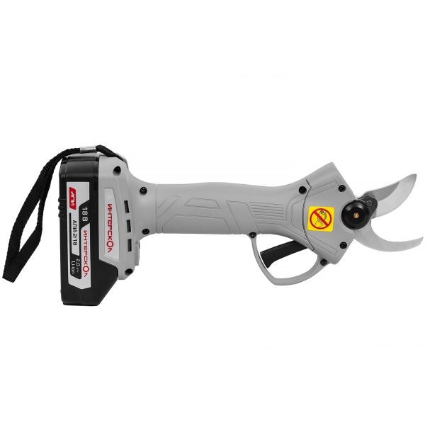 Аккумуляторный секатор ИНТЕРСКОЛ СА-30/18В, 18 В, рез до 30 мм, с АКБ 2 Ач и ЗУ, в кейсе (775.2.1.70)