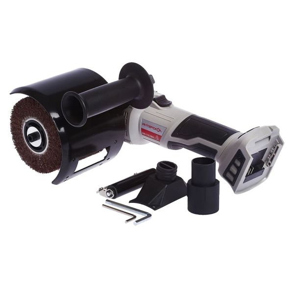 Аккумуляторная шлифовальная машина ИНТЕРСКОЛ ШМ-110/18ВЭ, 18 В, 110 мм, 2200 об/мин, с АКБ 2 Ач и ЗУ (645.1.0.70-B2C)