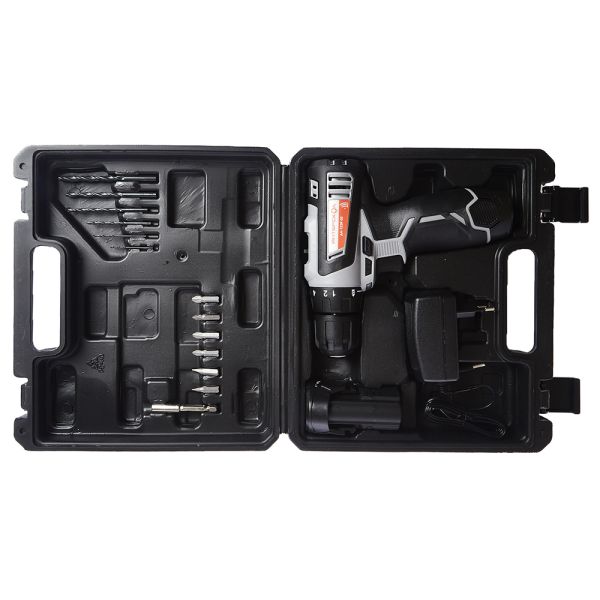 Аккумуляторная дрель-шуруповерт ИНТЕРСКОЛ ДА-12ЭР-02, 12 В, 1400 об/мин, с 2 АКБ 1.5 Ач и ЗУ, в кейсе (534.0.2.01)