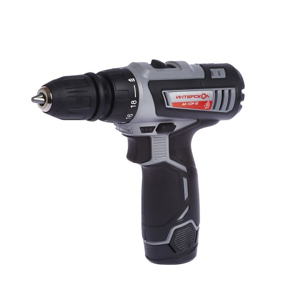 Аккумуляторная дрель-шуруповерт ИНТЕРСКОЛ Комби ДА-12ЭР-02, 12 В, 1400 об/мин, с 2 АКБ 1.5 Ач и ЗУ, в кейсе (534.0.2.10)