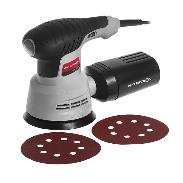 Эксцентриковая шлифмашина ИНТЕРСКОЛ ЭШМ-125/270Э, 270 Вт, 125 мм, 24000 кол/мин (1040900100)