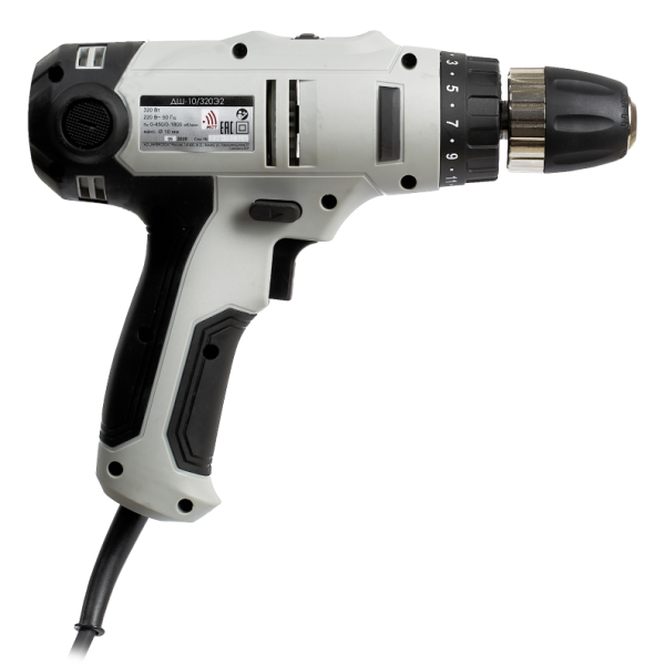 Дрель-шуруповерт ИНТЕРСКОЛ ДШ-10/320Э2, 320 Вт, 1800 об/мин (220.1.1.00)