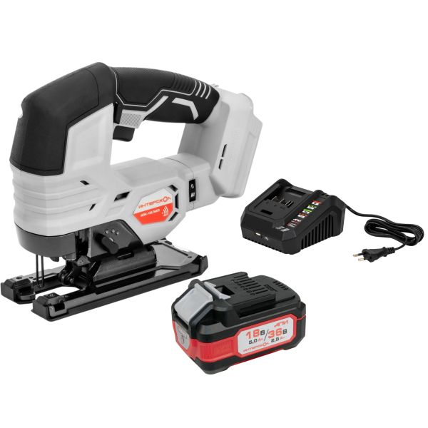 Аккумуляторный лобзик ИНТЕРСКОЛ МПА-125/36ВЭ, 36 В, 3000 ход/мин, 26 мм, с АКБ 2.5 Ач и ЗУ (822.0.0.70-B25C)