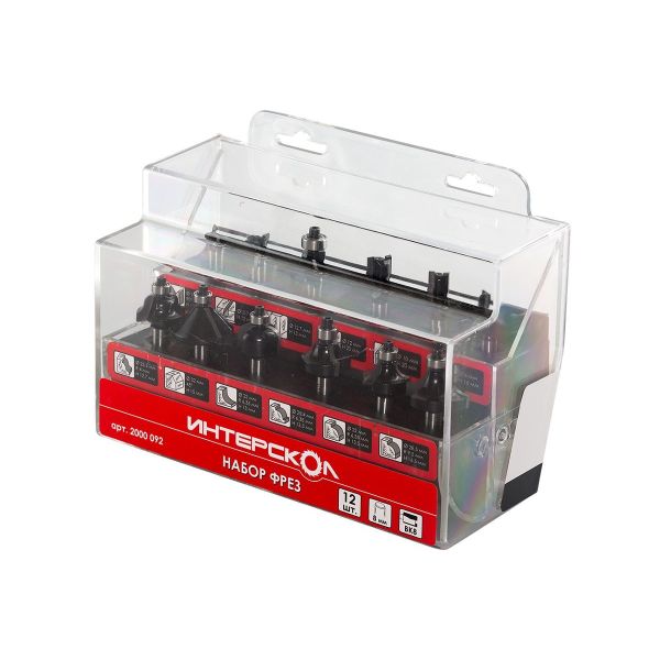 Набор фрез Интерскол, 12 шт., 2000.092