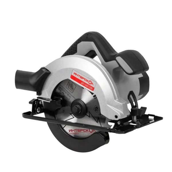 Дисковая пила ИНТЕРСКОЛ ДП-165/1250, 1250 Вт, 165 мм, 5500 об/мин, (УЦЕНЕННЫЙ ТОВАР) (682.0.0.00/U)
