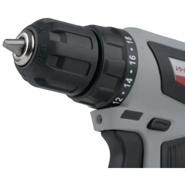 Аккумуляторная дрель-шуруповерт ИНТЕРСКОЛ МиниМАКС ДА-10/18В 42, 18 В, 1500 об/мин, с 2 АКБ 2 Ач и ЗУ, в кейсе (709.2.2.70)