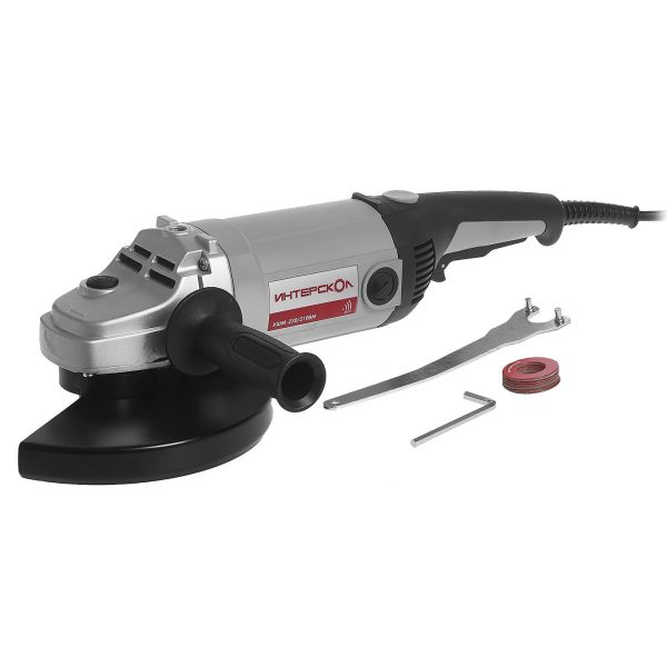 Угловая шлифмашина ИНТЕРСКОЛ УШМ-230/2100, 2100 Вт, 230 мм, 6500 об/мин (60.1.2.00)