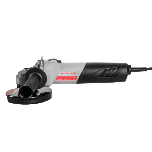 Угловая шлифмашина ИНТЕРСКОЛ УШМВ-125/1700Э, 1700 Вт, 125 мм, 10000 об/мин, в ящике (систейнере) МультиБОКС 150 (912.2.0.40)