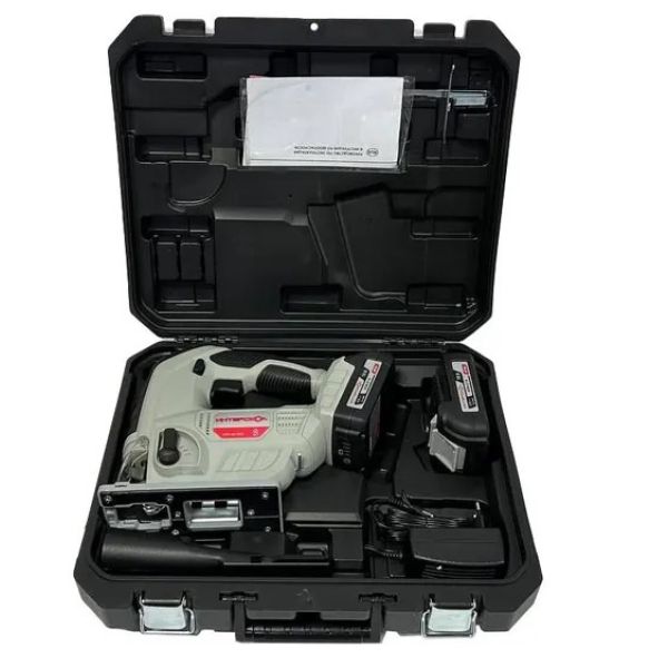 Аккумуляторный лобзик ИНТЕРСКОЛ МПА-65/18Л2, 18 В, 3000 ход/мин, 19 мм, с 2 АКБ 2 Ач и ЗУ, в кейсе (630.2.2.70)