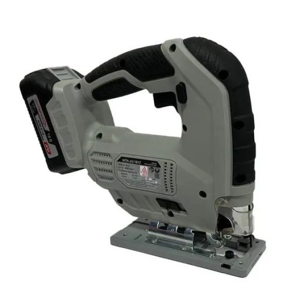 Аккумуляторный лобзик ИНТЕРСКОЛ МПА-65/18Л2, 18 В, 3000 ход/мин, 19 мм, с 2 АКБ 2 Ач и ЗУ, в кейсе (630.2.2.70)