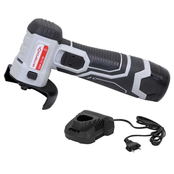 Аккумуляторная угловая шлифмашина ИНТЕРСКОЛ УШМ-76/12В, 12 В, 76 мм, 18650 об/мин, с АКБ 2 Ач и ЗУ (644.0.0.70-B2C)