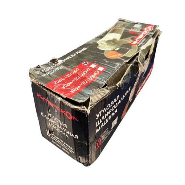 Угловая шлифмашина ИНТЕРСКОЛ УШМ-125/1000, 1010 Вт, 125 мм, 11000 об/мин, (УЦЕНЕННЫЙ ТОВАР) (343.0.0.60/U)