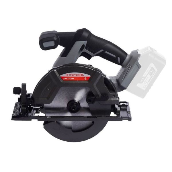 Аккумуляторная дисковая пила ИНТЕРСКОЛ ДПА-165/18В, 18 В, 165 мм, 5000 об/мин, с АКБ 4 Ач и ЗУ (577.0.0.70-B4C)
